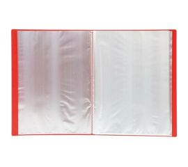 Папка LITE с файлами А4 20 файлов красный пластик 500 мкм NP0145-20BR 