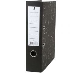 Папка-регистратор LITE 75 мм мрамор черный металлическая окантовка съемный механизм разобранная KP9575E 