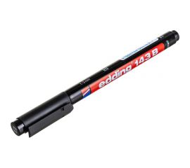 Перманентный маркер для глянцевых поверхностей Edding E-143/1 B черный, 1-3 мм 537634 