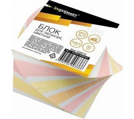 Проклеенный блок для записи INFORMAT 8х8х5 см спираль 4 цвета 80 г/м2 NPS4-808050 