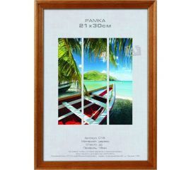 Деревянная фоторамка Image Art С18 50x70 из сосны, цвет бронза, вставка прозрачный пластик Б0053220 