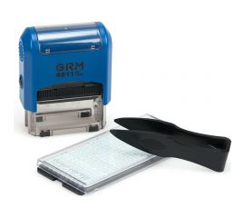 Самонаборный штамп GRM 4911 P3 Typo 3 строки 38х14 мм 1 касса 6005 упаковка эконом 120200080 