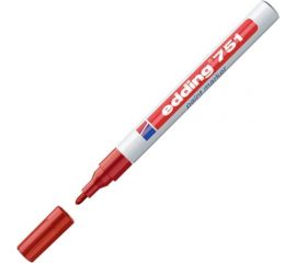 Лаковый маркер EDDING E-751/2 красный, 1-2 мм, мет. корп., 87776 