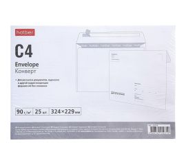 Конверт Hatber С4 229x324мм, кому, куда без окна, с силиконовой отрывной лентой, упак. 25 шт 048304 