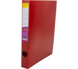 Папка с кольцами INFORMAT А4 2 кольца 700 мкм 40 мм красный пластик NP50-40R 