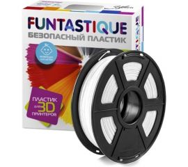 Пластик в катушке FUNTASTIQUE petg, 1.75 мм, 1 кг, белый PETG-1KG-WT 