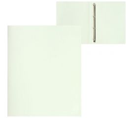 Пластиковая папка на 4 кольцах Calligrata А4, 18 мм, 500 мкм, молочно-белая 6579795 