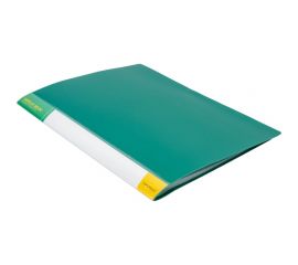 Папка INFORMAT с файлами, А4, 40 файлов, зеленая, пластик, 600 мкм, карман NP0155-40G 