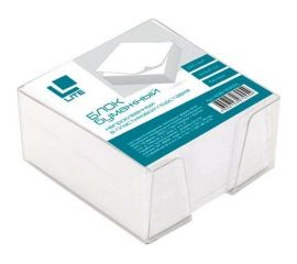 Блок для записей LITE 9х9х5 см непроклеенный куб белый 65 г/м2 в подставке NGB4-909050L 