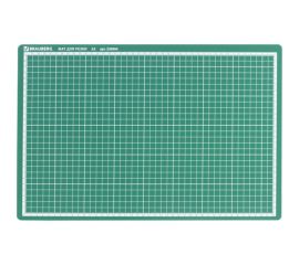Мат для резки BRAUBERG трехслойный, А3 450х300 мм, двусторонний, толщина 3 мм, зеленый 236904 