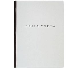 Книга учета INFORMAT 60 листов, клетка, офсет, А4 втачку, картон хромэрзац, вертикальная, синяя KYA4-KR60K 