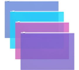 Пластиковый zip-пакет ErichKrause Fizzy Vivid, A4, ассорти 47069 