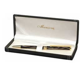 Шариковая ручка Manzoni TERAMO цвет корпуса: черный футляр кожзам TRM1350-BM 