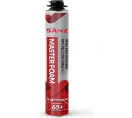 Профессиональная монтажная пена SANZ pu foam 65+, огнестойкая, 850 г PU-FOAM-Fire 