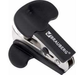 Антистеплер для скоб № 10 и № 24/6 BRAUBERG Classic с фиксатором черный 222547 