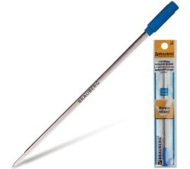 Стержень 20 шт в упаковке BRAUBERG шариковый металлический 116мм тип CROSS 1мм упаковка с подвесом синий 170201 