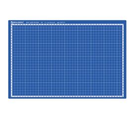 Коврик мат для резки BRAUBERG EXTRA 5-слойный А3, 450х300 мм двусторонний толщина 3 мм, синий 237177 