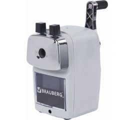 Механическая точилка BRAUBERG METALLIC-X для чернографитных и цветных карандашей 8/11 мм, металлический корпус 228481 