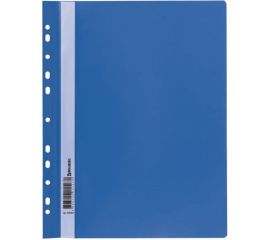 Скоросшиватель 10 шт в упаковке BRAUBERG пластиковый с перфорацией А4 140/180 мкм синий 226583 