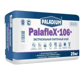 Плиточный клей PALADIUM PalafleX-106 Экстрасильный класс C2T, 25 кг PL-106/25 