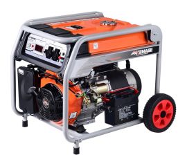 Бензиновый генератор TOR KM4800H 3,3кВт 220В 16л с кнопкой запуска и колесами 1011096 