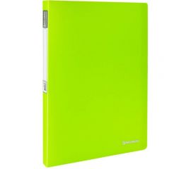 Неоновая папка BRAUBERG Neon 20 вкладышей, 16 мм, зеленая, 700 мкм, 227448 