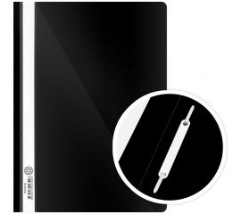 Папка-скоросшиватель DOLCE COSTO Эконом А4, черная, 25 шт D00400-BK 