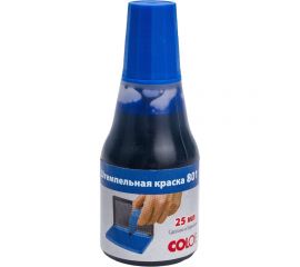 Штемпельная краска Colop 25 мл на водно-глицериновой основе, синяя, 801/25 ml blue 00-00001543 
