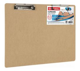 Доска-планшет BRAUBERG Eco БОЛЬШОГО ФОРМАТА 440х320 мм, А3 с двумя прижимами, МДФ, 3 мм 232227 