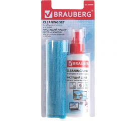 Чистящий набор салфетки для экранов мониторов + спрей BRAUBERG 510341 