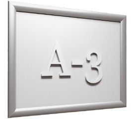 Настенная рамка Attache с клик-профилем 25 мм формат А3 серебристая 1250945 