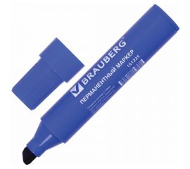Перманентный маркер BRAUBERG JUMBO, широкая линия письма, скошенный наконечник, 3-10 мм 151225 