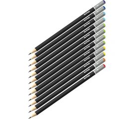 Набор чернографитных карандашей BERLINGO 12 шт, 3H-3B, заточенные, картонная упаковка BS01212 