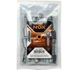 Ключ-насадка магнитная NUT SETTER (20 шт; 8x48 мм; упаковка ПВХ) NOX 558020 