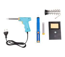 Набор для пайки: паяльник импульсный 30/70Вт, оловоотсос, подставка, припой REXANT ZD-303-A 12-0164 