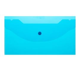 Папка-конверт Attache на кнопке А6 135x250 мм, 180 мкм, синий, 10 шт в упаковке 1019525 