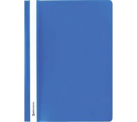 Скоросшиватель 25 шт в упаковке BRAUBERG пластиковый А4 130/180 мкм голубой 220386 