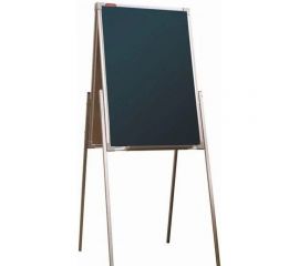 Двухсторонний магнитно-меловой мольберт домик BoardSYS 75х50 см, в алюминиевом профиле 30МД2-50М 