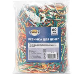 Резинка для банкнот AVIORA размер 60 мм, 1 кг в упаковке 402-571 