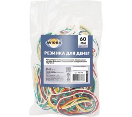 Резинка для банкнот AVIORA размер 60 мм, 0,1 кг в упаковке 402-572 