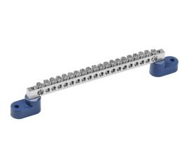 Шина IEK n "ноль" на двух угловых изоляторах с никелевым покрытием шни-6x9-20-у2-с YNN10-20-C2-K07-N 