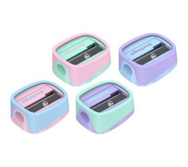 Пластиковая точилка Berlingo Haze 1 отверстие, ассорти, туба BBp_15028 