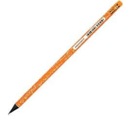 Чернографитный карандаш BRAUBERG EXAM 1 шт, HB, с ластиком, корпус ассорти 181753 