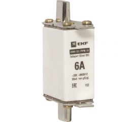 Плавкая вставка EKF ППН-33 1006А габарит 00С PROxima fus-331006 
