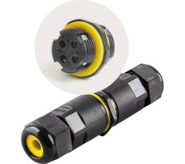 Соединитель-коннектор для проводов STEKKER трехконтактный, водонепроницаемый 49112 