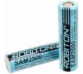 Аккумулятор ROBITON SAM2500 20А Samsung 18650-25R без защиты 15704 