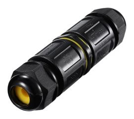 5-контактный соединитель-коннектор STEKKER ld546 с рычажной клеммой, с пружинным контактом, IP68, черный , 49234 