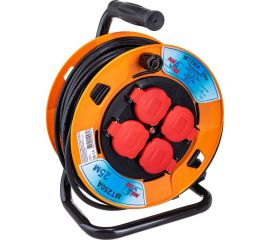 Кабельный однофазный удлинитель MTG на катушке ПВX, 4X220В MT250А H05VV-F 3x1,50мм2 25м 7333 