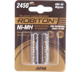 Аккумулятор ROBITON HR-3UTGX JAPAN 2450мАч BL2 (2шт) 15188 