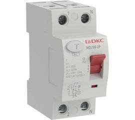 Устройство защитного отключения DKC узо вдт yon max mdl100, 2p, 30ma, 25a, тип ас MDL100-2P2-25-AC 